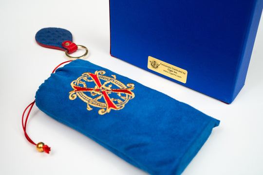 Brizard & Co. × Fuente Fuente × Maccarrone - OpusX - Les Chaînes de l'Amour Travel Case (Limited Edition) - Blue