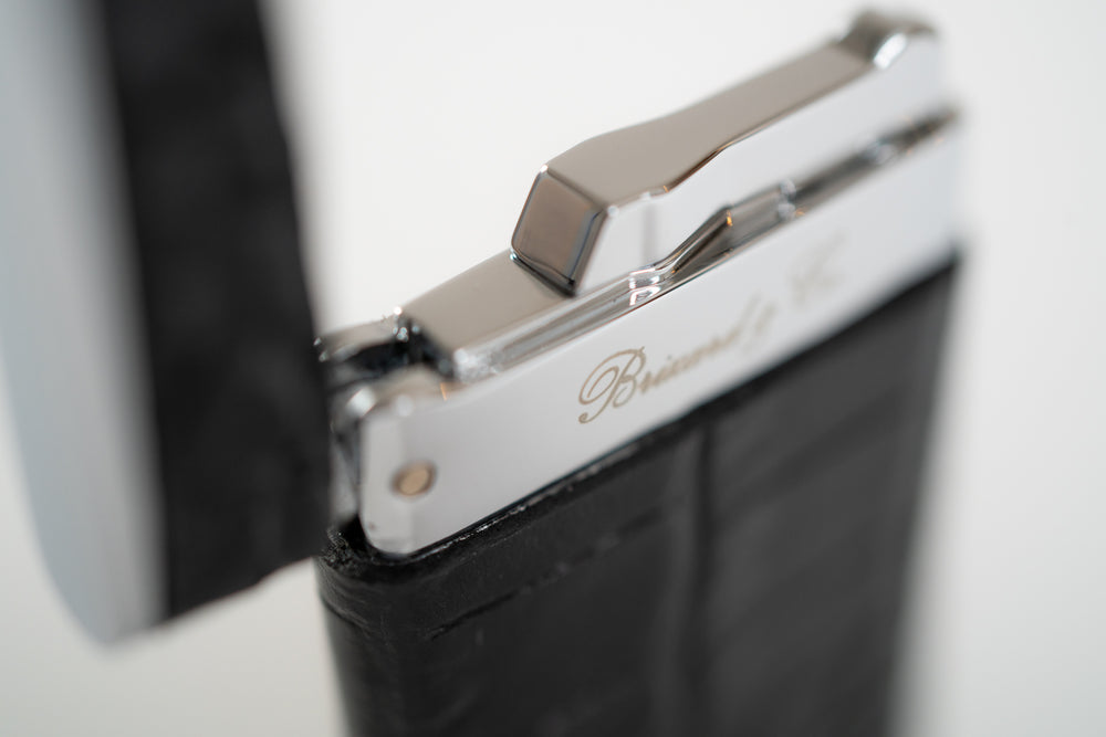 Brizard and Co. - The "Sottile" Lighter - Croco Black