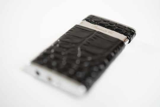 Brizard and Co. - The "Sottile" Lighter - Croco Black