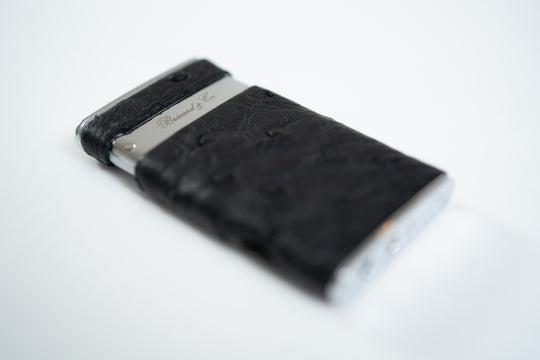 Brizard and Co. - The "Sottile" Lighter - Ostrich Black