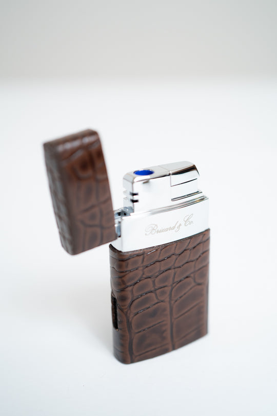 Brizard and Co. - Venezia Lighter (Fountain Flame) - Croco Tobacoo