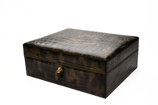 Brizard and Co. - Humidor and  Havana Traveler - Genuine Alligator Skin Collection