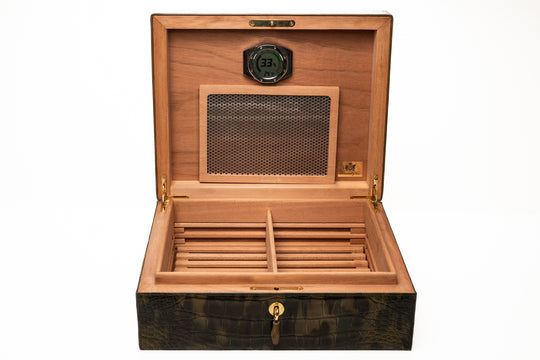 Brizard and Co. - Humidor and  Havana Traveler - Genuine Alligator Skin Collection