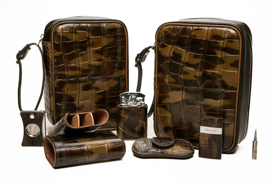 Brizard and Co. - Humidor and  Havana Traveler - Genuine Alligator Skin Collection