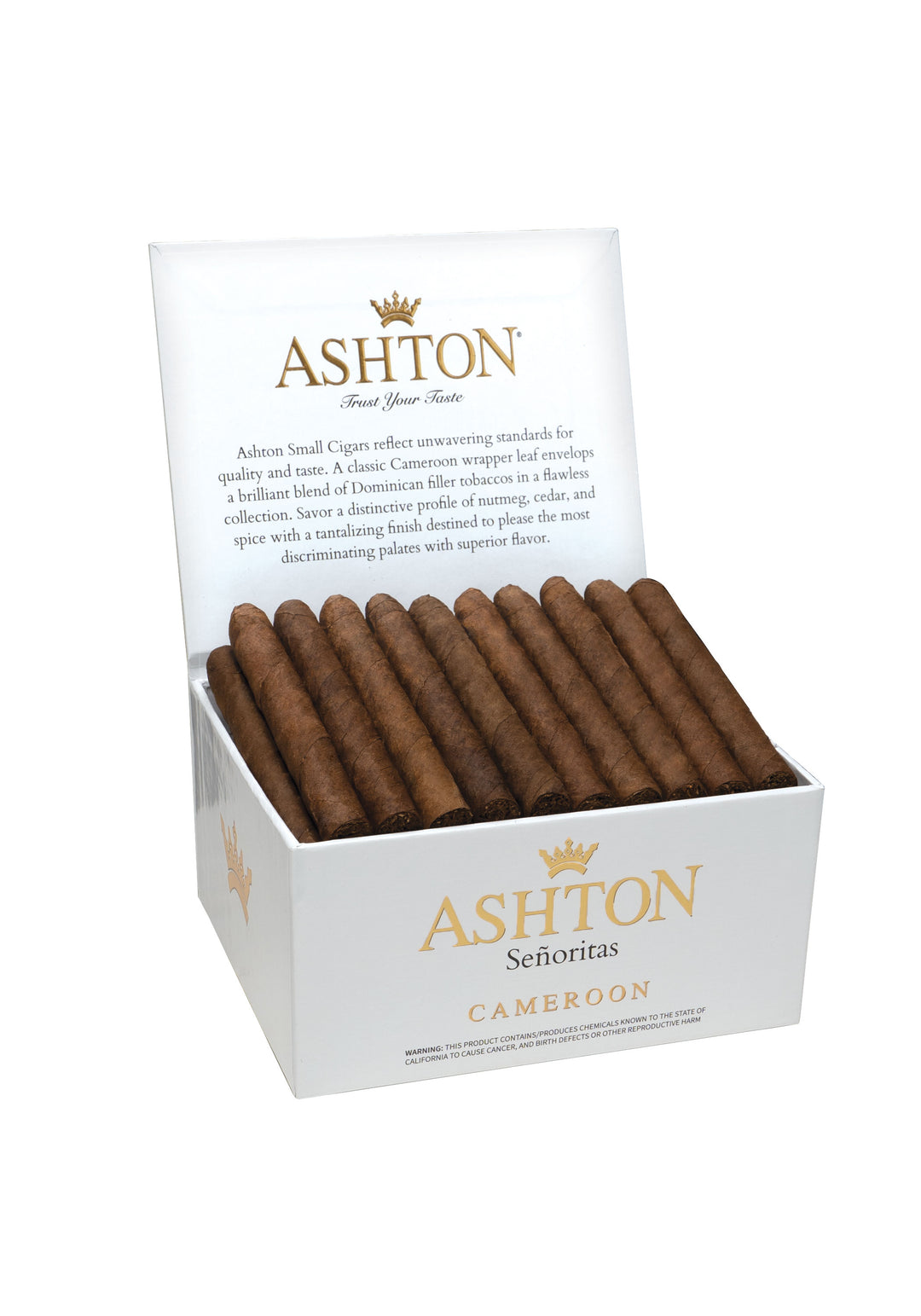 Ashton Small Cigars Cameroon Senoritas (3.5 x 30) box of 50 - Cigar Inc