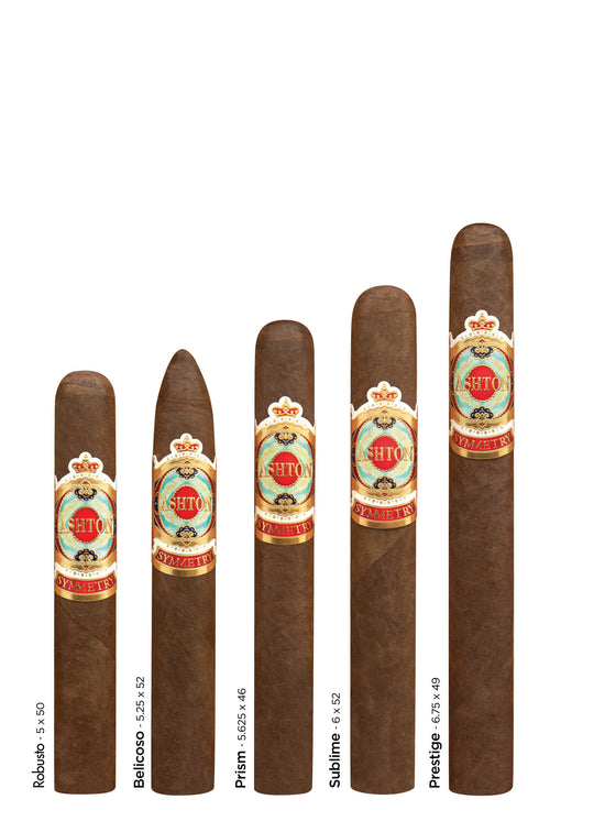 Ashton Symmetry Robusto shape chart - Cigar Inc