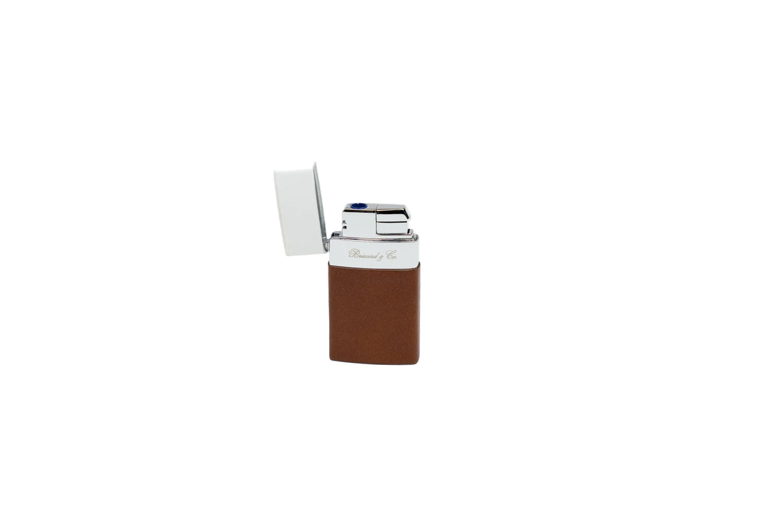 Brizard & Co – Venezia Lighter -& Whisky Calf Leather & White