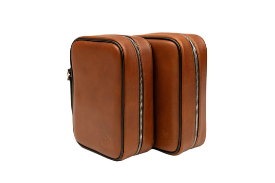 Brizard & Co – Havana Traveler - Whisky Calf Leather & Black Collection – 2 Options