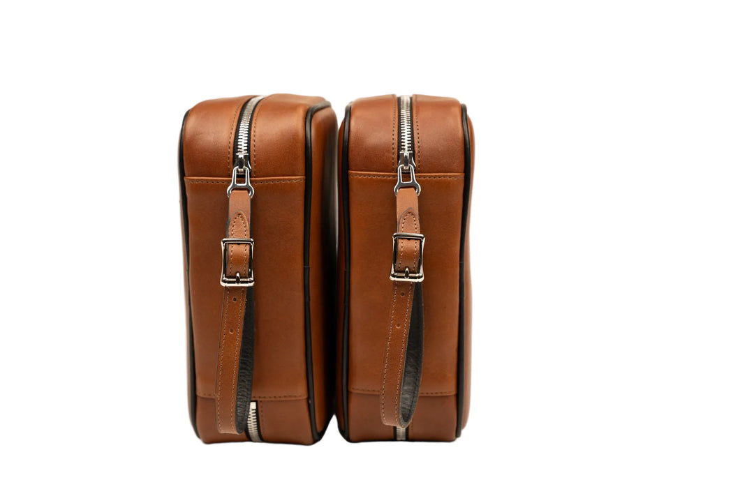 Brizard & Co – Havana Traveler - Whisky Calf Leather & Black Collection – 2 Options