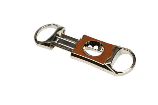 Brizard & Co – The “V” Cutter - Whisky Calf Leather & White