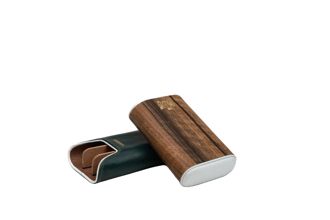 Brizard & Co - “Show Band” 3 Cigar Case (Gordo) - Golf Heritage Collection