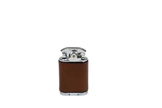 Brizard & Co – Gatsby Table Lighter - Whisky Calf Leather & Black