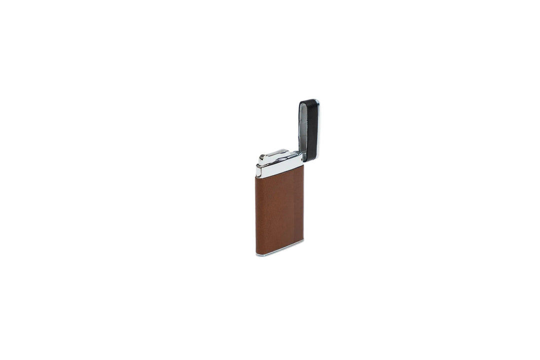 Brizard & Co – Sottile Premium Lighter - Whisky Calf Leather & Black Collection
