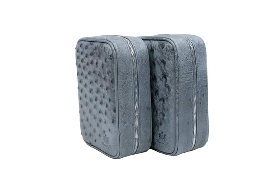 Brizard and Co - Havana Traveler - Genuine Ostrich Bruciato Denim