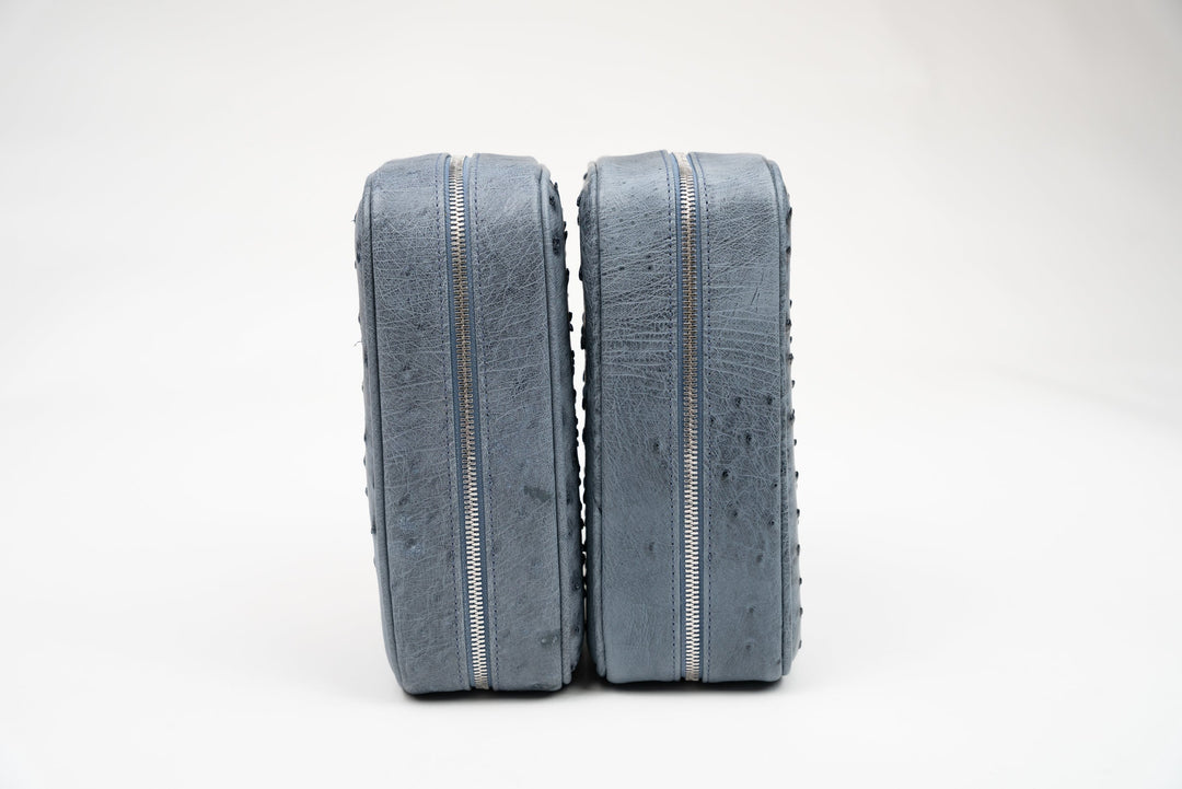 Brizard and Co - Havana Traveler - Genuine Ostrich Bruciato Denim