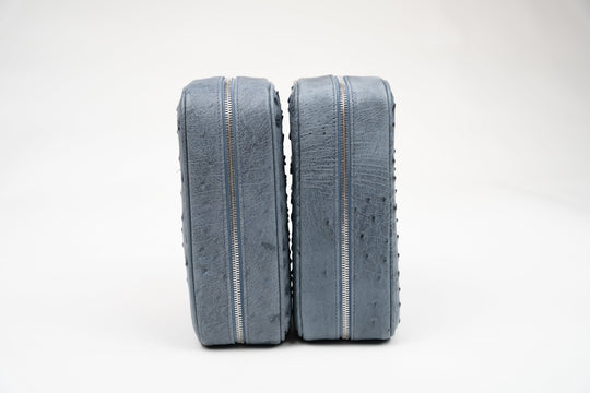 Brizard and Co - Havana Traveler - Genuine Ostrich Bruciato Denim