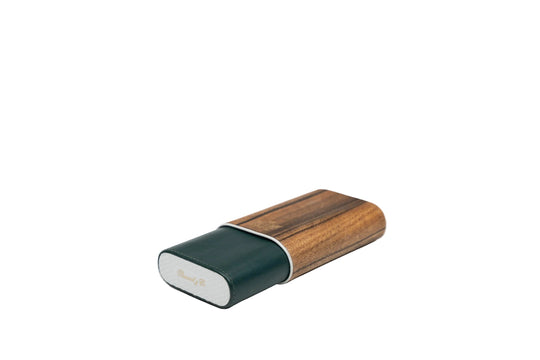 Brizard & Co - “Show Band” 3 Cigar Case (Gordo) - Golf Heritage Collection