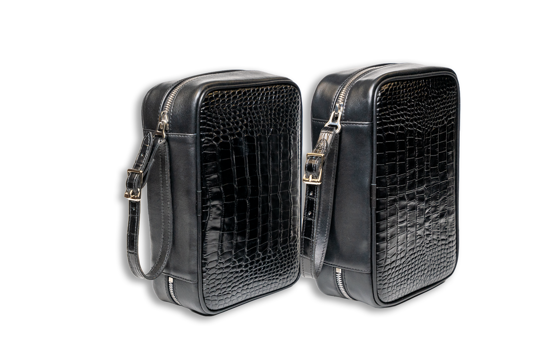 Brizard and Co - Havana Traveler - Croco Pattern Black Collection (Variable Types and Prices)