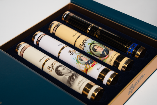 Byron 175 Tribute Set packaging detail, rare limited edition Byron cigars