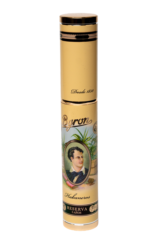 Byron 20th Century Habaneros Reserva 5 Anos gold tube from the Byron 175 Tribute Set
