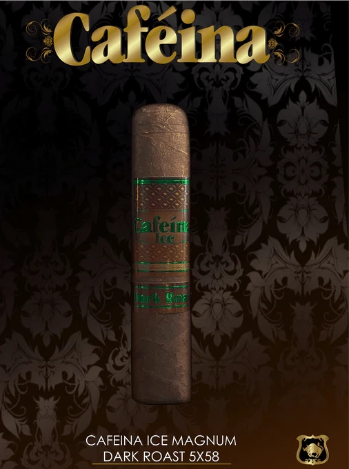 Lucky Cigar - INFUSED CIGARS: CAFEINA ICE DARK ROAST MAGNUM 5X58