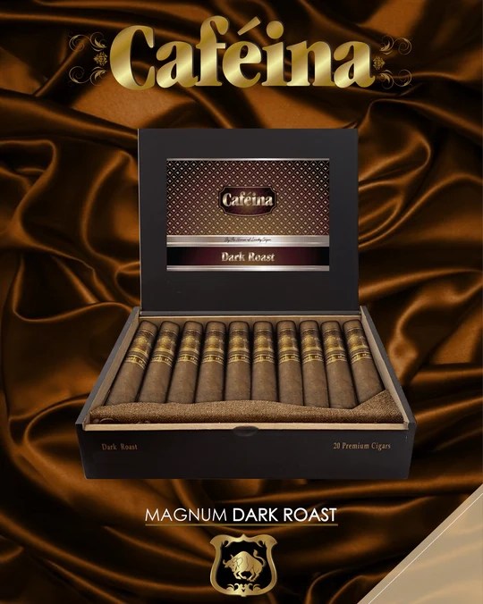 Lucky Cigar - INFUSED CIGARS: CAFEINA DARK ROAST MAGNUM 5X58