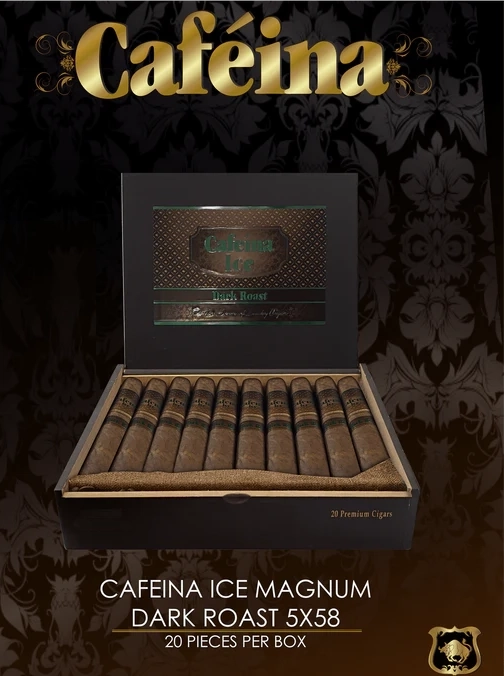 Lucky Cigar - INFUSED CIGARS: CAFEINA ICE DARK ROAST MAGNUM 5X58