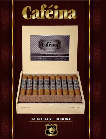 Lucky Cigar - INFUSED CIGARS: CAFEINA MEDIUM ROAST CORONA 5.5X50