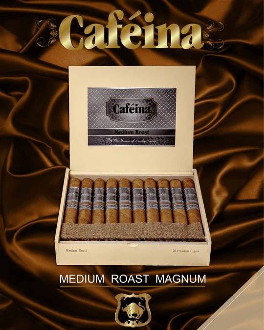 Lucky Cigar - INFUSED CIGARS: CAFEINA MEDIUM ROAST MAGNUM 5X58