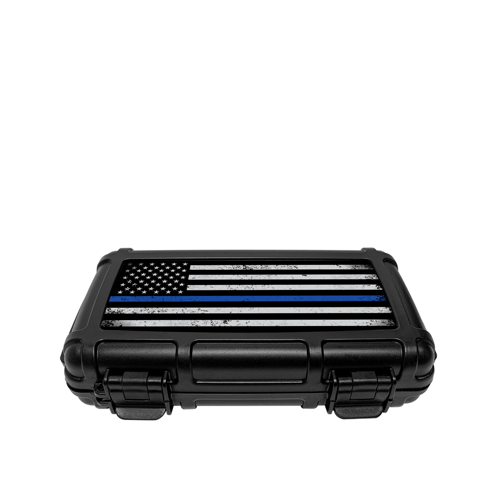 Cigar Caddy 10-Count First Responder Series Blue Line Travel Case - view 2