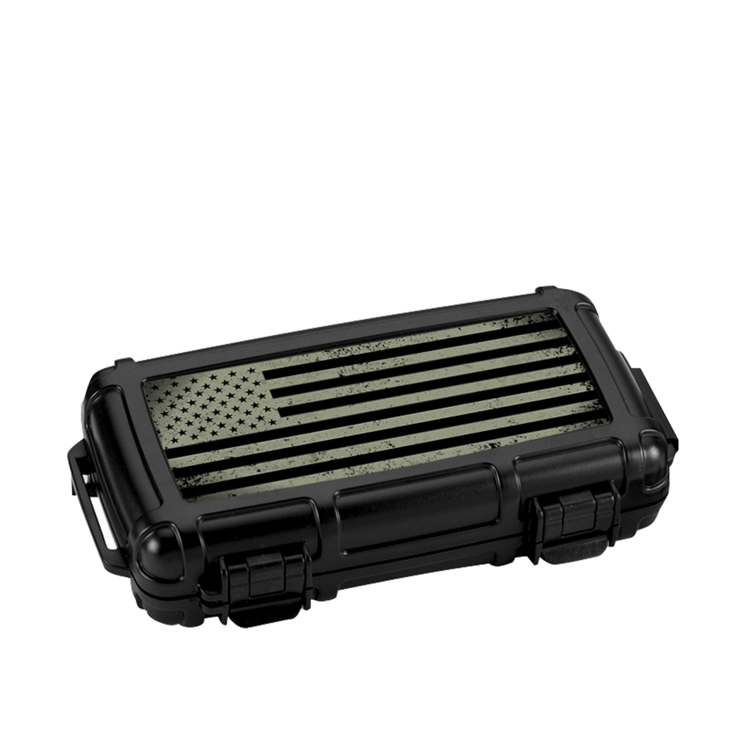 Cigar Caddy 5-Count First Responder Series Military Travel Case
