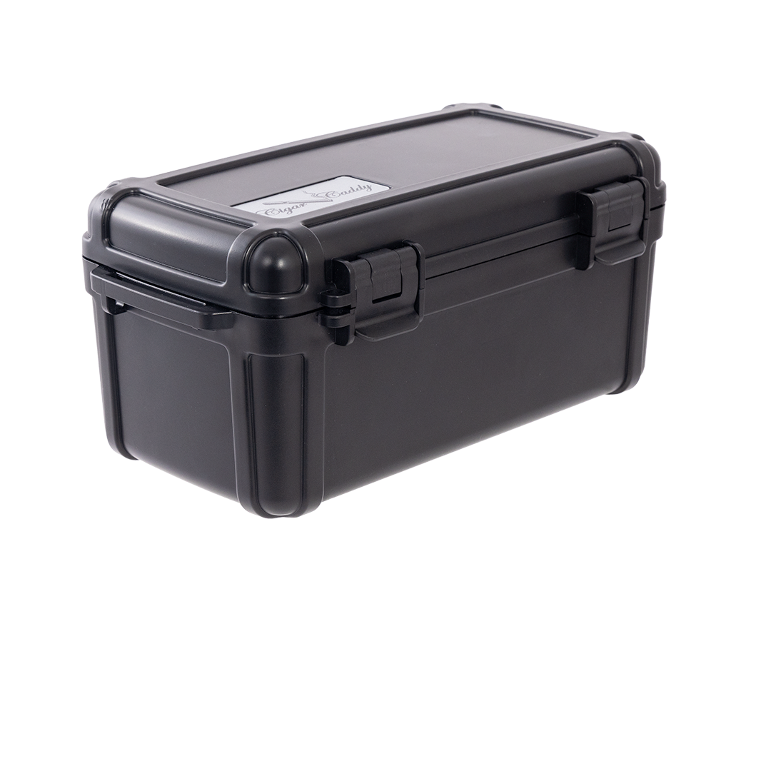 Cigar Caddy Black 10-Count Tackle Box