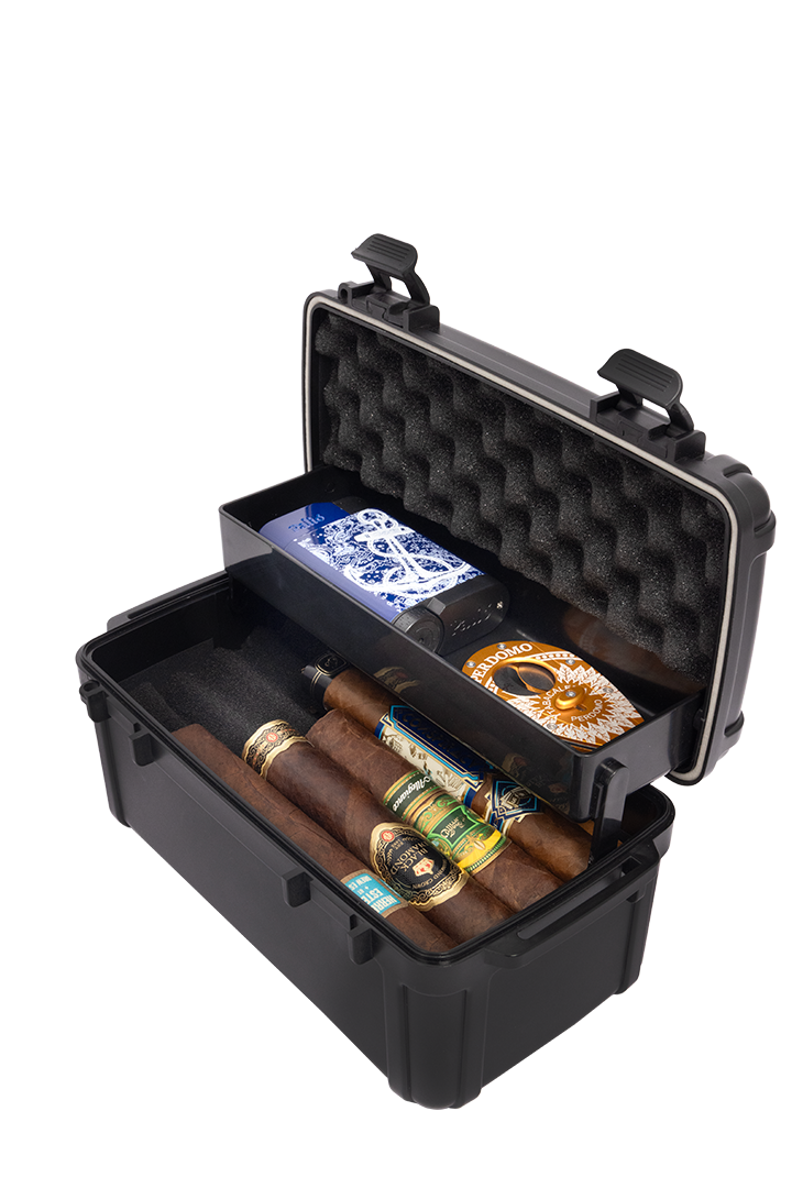Cigar Caddy Black 10-Count Tackle Box - view 2