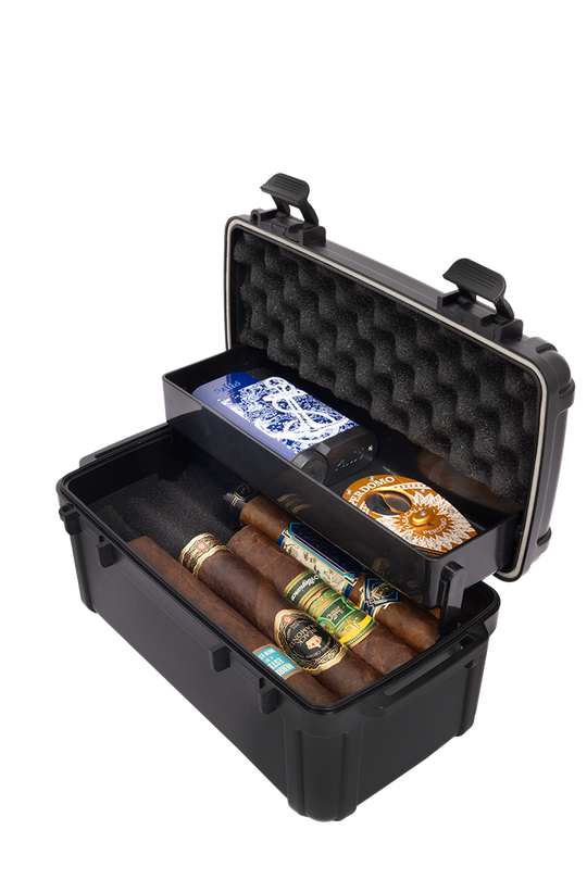 Cigar Caddy Black 10-Count Tackle Box - view 2