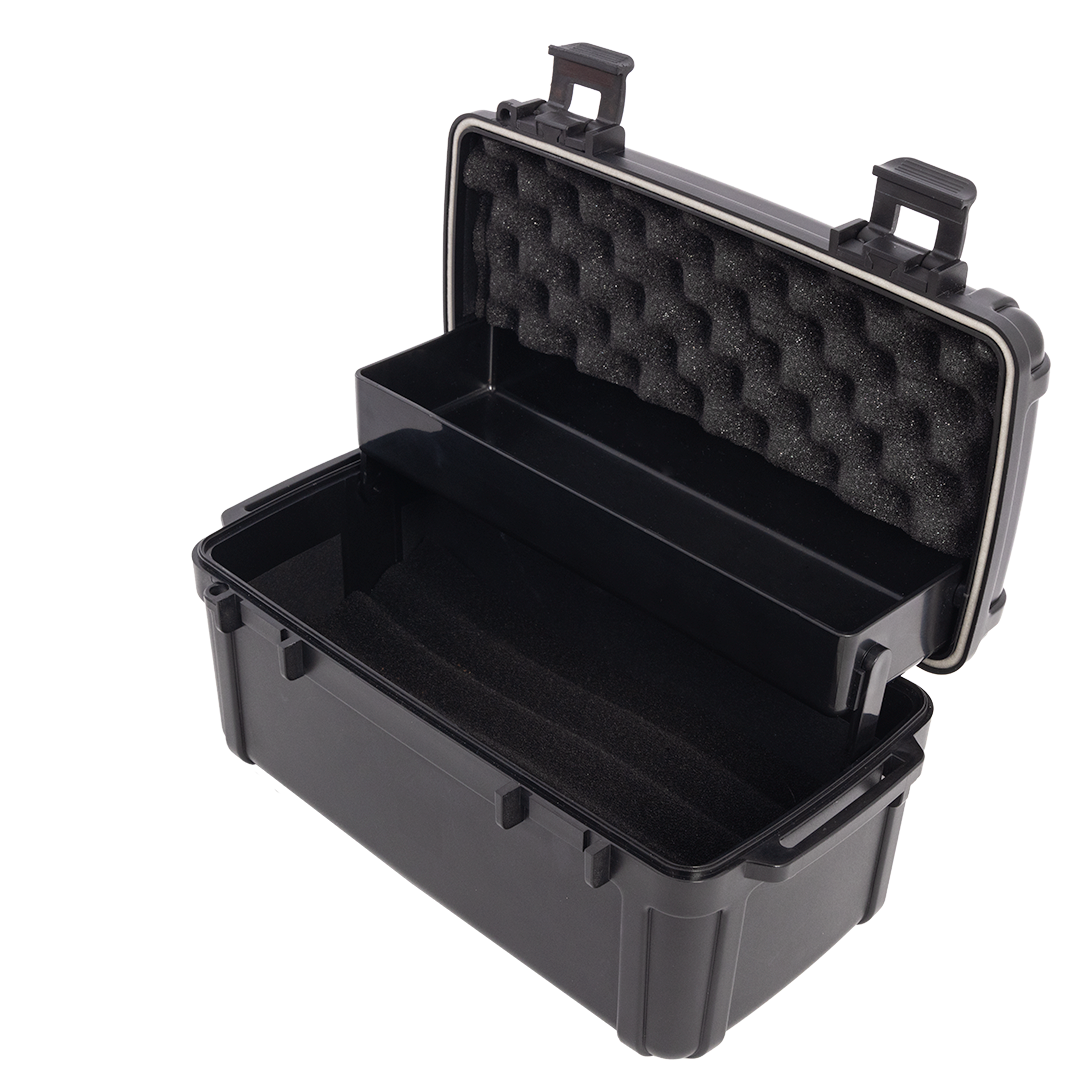Cigar Caddy Black 10-Count Tackle Box - view 3