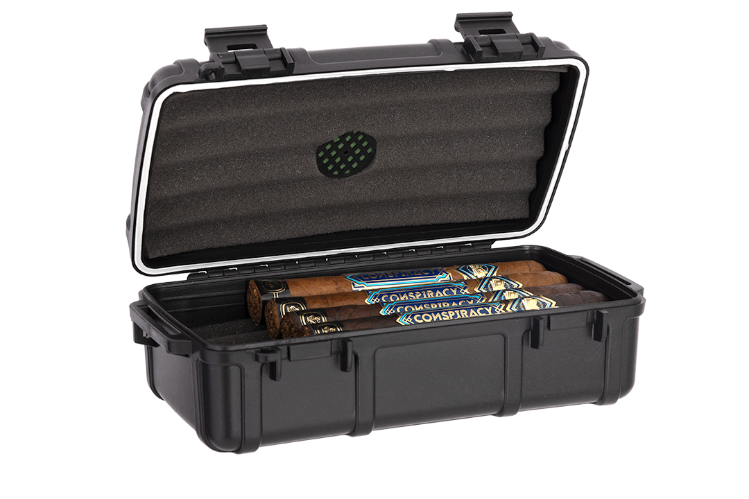 Cigar Caddy Black 10-Count Travel Case - view 5