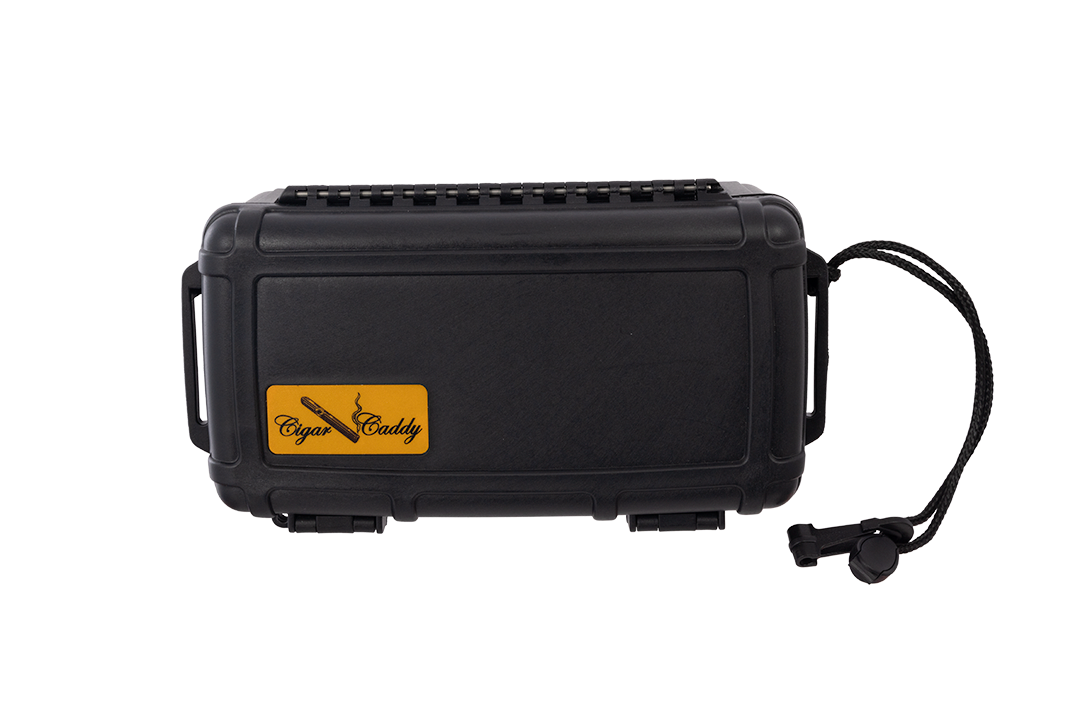 Cigar Caddy Black 15-Count Travel Case