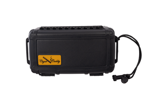 Cigar Caddy Black 15-Count Travel Case