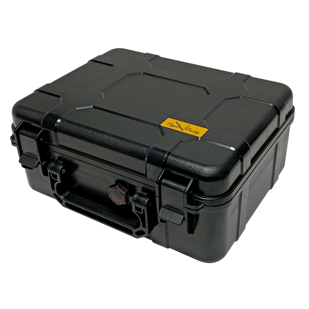 Cigar Caddy Black 40-Count Travel Case
