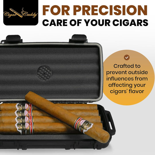 Cigar Caddy Black 5-Count Travel Case - view 6