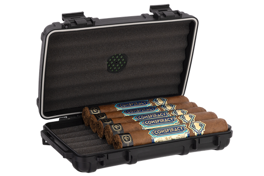 Cigar Caddy Black XL 5-Count Travel Case - view 4