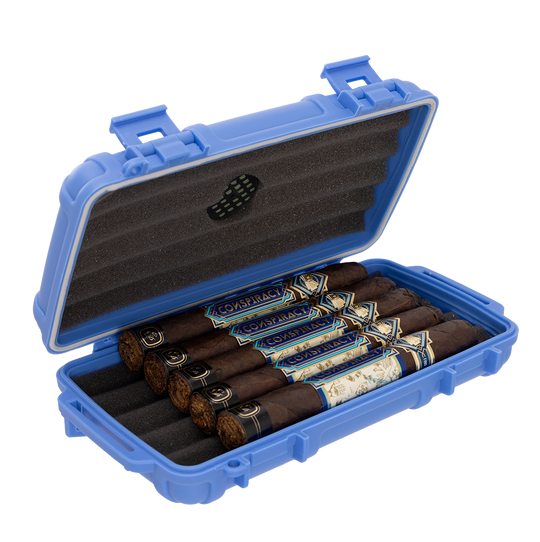 Cigar Caddy Blue 5-Count Travel Case - view 4