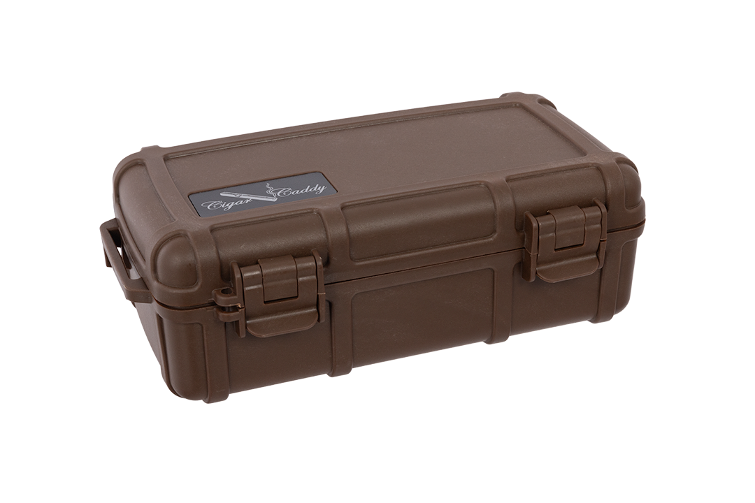 Cigar Caddy Brown 10-Count Travel Case