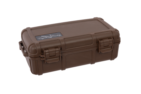 Cigar Caddy Brown 10-Count Travel Case