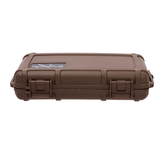 Cigar Caddy Brown 5-Count Travel Case
