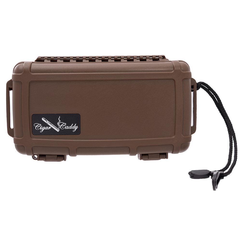 Cigar Caddy Brown 5-Count Travel Case - view 2