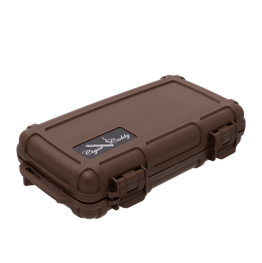 Cigar Caddy Brown 5-Count Travel Case - view 3