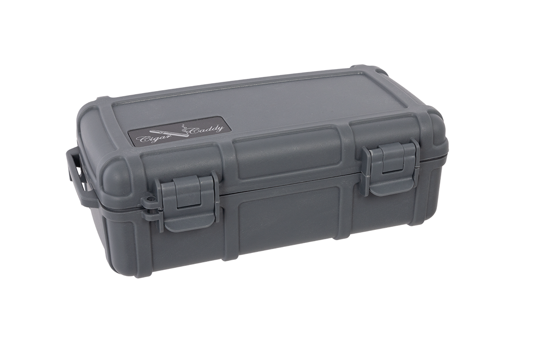 Cigar Caddy Dark Gray 10-Count Travel Case
