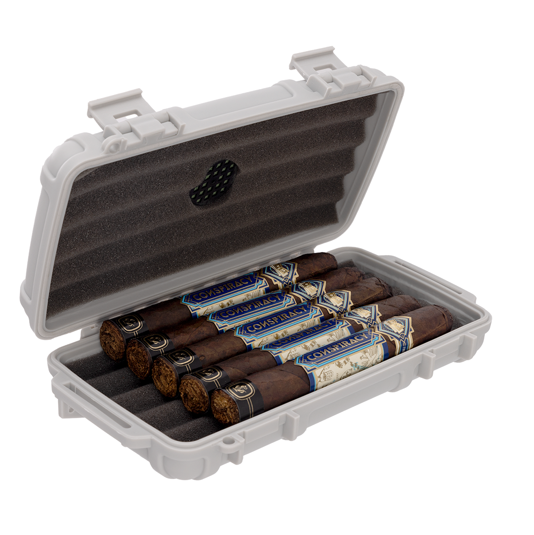Cigar Caddy Gray 5-Count Travel Case - view 6