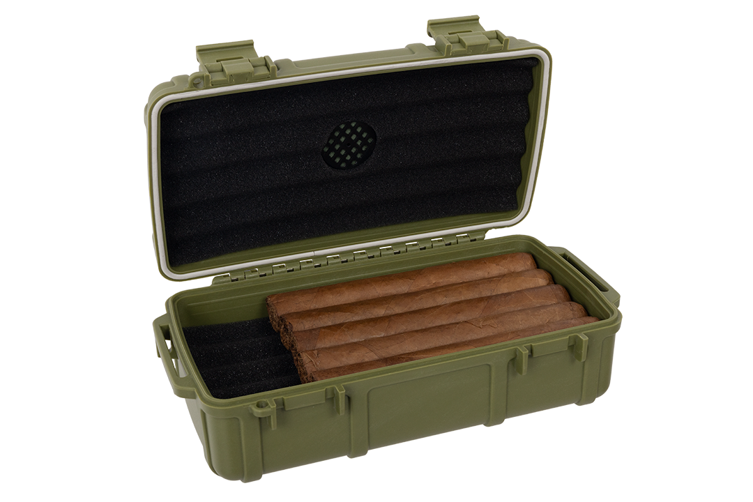 Cigar Caddy Green 10-Count Travel Case - view 6